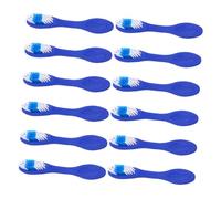 IMIKEYA 12pcs Short Handle Toothbrushes with Soft Bristles for Comfortable Grip for Travel and Institutional Use Ergonomic Design for Safety and Reliability