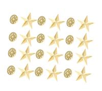 IMIKEYA 12pcs Star Badges Star Pin Badges Zinc Alloy Golden Classic Lapel Pin for People Celebrated on Independence Day Event Party