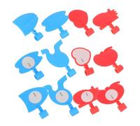 IMIKEYA 12pcs Stethoscope Name Tags Plastic Internal Organ Pendant Id Charms for Nurse Doctor Identification Accessories with Clip Secure Fit Lightweight Design