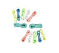 IMIKEYA 12Pcs Thick Luminous Shoelaces Glow the Dark Flat Reflective Shoe Strings for Sneakers Casual Shoes Colorful Colors
