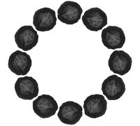 IMIKEYA 12pcs Washable Elastic Earphone Earpad Covers Black Large Anti-dust Sweatproof Stretch Fabric for Over-ear Headphones 3.54"-4.33" Gym Training Aviation Use