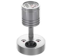 IMIKEYA 12V 3W LED Reading Light for Rv Yacht Boat, Silver Swivel Wall Spotlight with 3000K Warm Light, Low Voltage Ceiling Mount Lamp with Screws for Marine and Caravan Interior