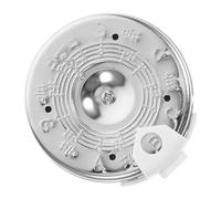 IMIKEYA 13-hole F-f Pitch Pipe Tuner for Guitar Violin Bass - Silver round 13-tone Multi-use Musical Instrument Tuning Tool for Musicians and Singers