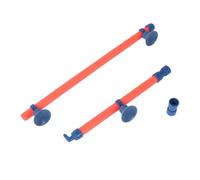 IMIKEYA 14 Inch Bubble Wall Fish Tank Air Stone Bubble Bar in Orange Plastic Material with Connector and 2 Rubber Suction Cups Creates Tiny Sticks to Glass Surface for Aquarium Oxygenation