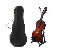 IMIKEYA 14cm Mini Violin Model Decorative Miniature Violin Photo Prop Desktop Adornment