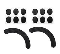 IMIKEYA 14Pcs Black Silicone Drum Dampening Pads Self-Adhesive Drum Mute Mats with Dots Strip for Kit Silencing and Vibration Reduction Practice