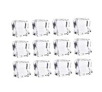 IMIKEYA 150pcs Artificial Acrylic Ice Cubes Fake Crystal Ice Cubes Square Shape Glass Luster Photography Props Kitchen Decoration