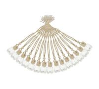 IMIKEYA 15Pcs Hanging Aromatherapy Bottles Glass Car Air Freshener Diffuser with Elegant Durable and Compact Perfume Bottles for Essential Oil Fragrance Decoration