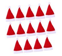 IMIKEYA 15pcs Mini Christmas Santa Hats for Lollipops Festive Decorations for Candy Wine Bottles DIY Craft Projects Classic Colors to Enhance Holiday Cheer