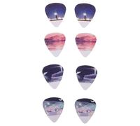 IMIKEYA 16pcs Triangular Guitar Picks Made of Sturdy Agate, Portable and Wear-resistant Accessories for Acoustic Guitar and Ukulele Playing