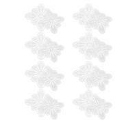 IMIKEYA 16pcs White Plastic Mesh Canvas Sheets for DIY Handbag Embroidery Petal Shaped and Butterfly Mesh Shapes Waterproof and Easy to Clean Plastic Craft Supplies for Bag Embroidery