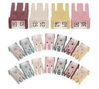IMIKEYA 18pcs Mini Automotive Fuse Assortment - Square Box Shaped Slow Blow Fuse For Car Truck Camper Rv Marine And Vehicle Circuits - Precise Auto Replacement Part