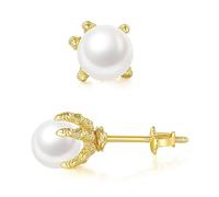 IMIKEYA 1Pair Dragon Claws Earrings for Men Fashionable Pearl Studs Unique Statement Jewelry for Weddings Parties and Night Clubs