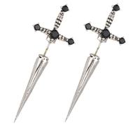 IMIKEYA 1Pair Sword Dangle Earrings for Women Gothic Punk Jewelry Unique Alloy Design for Daily Wear Parties and Travel Comfortable and Stylish Sword Earrings