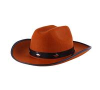 IMIKEYA 1Pc Adult Cowgirl Hat Creative Casual Western Style Hat for Parties Made of Durable Felt for Dances Plays Musicals S