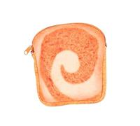 IMIKEYA 1Pc Chain Bag Cute Toast Shape Crossbody Handbag Chocolate Durable Compact Design for Keys Coins Phone for Dating Camping Daily Use