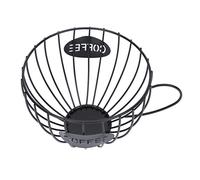 IMIKEYA 1pc Coffee Storage Basket Coffee Pod Basket Holder Wire Basket Cup Shaped Basket Fruit Storage Baskets Coffee Pod Holder Coffee Art Coffee Cup Organizer Fruits Cups Bowl Black Iron