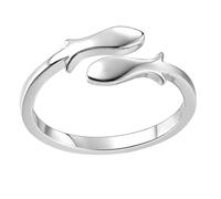 IMIKEYA 1Pc Creative Adjustable Open Wiredrawing Finger Ring for Women Silver Fashionable Design for Any Occasion Durable Material Elegant and Easy to Care