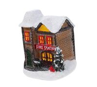 IMIKEYA 1pc Creative Mini House Ornament Charming Resin Xmas Decor for Christmas Housewarming Soft Lighting Fairy-tale Style