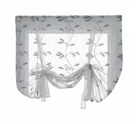 IMIKEYA 1pc Curtain Sliding Door Blinds Window Roller Blinds Sheer Drape Transparent Balloon Sun Window Shades Cordless Clear Balloon Clear Ballons Grace White Office Polyester