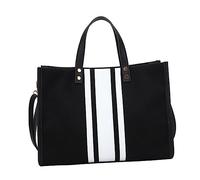 IMIKEYA 1pc Large Capacity Fashionable Tote Bag for Women Striped Shoulder Bag with Strap Smooth Zipper for Leisure Everyday Use
