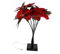 IMIKEYA 1pc Led Poinsettia Tree Lamp Warm White Decorative Light for Christmas Valentine's Day Usb Powered Xmas Flower Scene Decor Artificial Poinsettia Lights