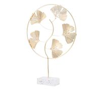 IMIKEYA 1pc Modern Simple Metal Ginkgo Leaf Desktop Ornament for Hotel and Home Ironwork Adornment Creative Golden Autumn Leaf Decoration for Living Office Bedroom Study