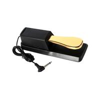 IMIKEYA 1PC Piano Sustain Pedal Professional Electronic Keyboard Damper Pedal with Non Slip Base Compatible with Synthesizers and Keyboards Black Gold Finish