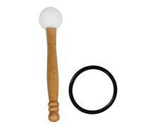 IMIKEYA 1PC Rubber Sound Therapy Instrument Stick Durable Knocking for Crystal Singing Bowls Buddha Sound Percussion Accessory Slip Design for Home Use Yellow