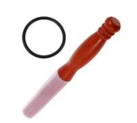 IMIKEYA 1PC Rubber Sound Therapy Instrument Stick for Crystal Singing Bowls Durable Musical Percussion Rapping Stick with Slip Handle Accessory for Buddha Sound Therapy Brown