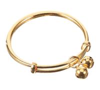 IMIKEYA 1Pc Stylish Imitation Gold Bracelet for Delicate Full Moon Blessings Bangle with Inner Diameter Jewelry for Birthdays and Showers
