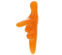 IMIKEYA 1pc Thumb-Shaped Body Massage Tool with Multiple Trigger Points for Muscle Relaxation Portable Foot Acupoint Massager for Home Travel Office Use Safe Healthy Material Orange