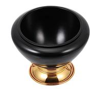 IMIKEYA 1pc Unique Black Tibetan Singing Bowl for Meditation Decorative Meditation Bowl Creative Design for Home Decor Calm Your Mind Enhance Artistic Atmosphere