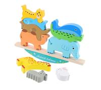 IMIKEYA 1Set Animal Stacking Educational Cartoon Building Blocks for Enhances Spatial Awareness Problem Solving Skills Portable Design for Parent