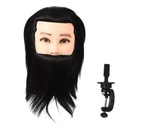 IMIKEYA 1Set Hair Practicing Head with Real Human Hair Medium-sized Mannequin for Barber Training and Hairdressing Practice Tool for Cosmetology Schools and Salons