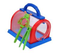 IMIKEYA 1set Insect Habitat Cage with Glass and Tweezers Breathable Mesh Container for Butterflies and Bugs for Outdoor Exploration and Educational Activities