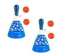 IMIKEYA 1Set Pop-pass-catch Balls Plastic Catch Launcher Interactive Catching Cups for Family Fun Outdoor Indoor Game for Boy Girl Backyard Random Color