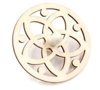 IMIKEYA 1set Unfinished Wooden Gyroscope for DIY Painting Craft Plaything Safe Material Fine Motor Skills 10pcs