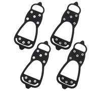 IMIKEYA 2 Pairs Non Slip Ice Traction Cleats for Hiking Boots and Sneakers, Lightweight Plastic Snowshoe Spikes Size 40-45, Portable Grips for Snow Activities and Walking