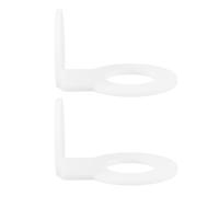 IMIKEYA 2 Pcs Acrylic Golf Ball Storage Holder with Adjustable Design and Multisport Versatility, White Wall Mount Stand for Home on The Go Training