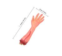 IMIKEYA 2 pcs Halloween Broken Hands Props Realistic Severed Arm Decorations Scary Fake Bloodied Hands for Haunted House Horror Party Supplies