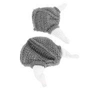 IMIKEYA 2 pcs Knitted Ox Horn Hat Funny Cosplay Beanie for Adults Warm Comfortable Knit Caps for Party Costume Theme Events Unique Handmade Design