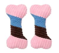 IMIKEYA 2 Pcs Pet Plush Chewing Made of Polyester and Pp Cotton, Lovely Stylish Design to Attract Pet's Attention and Amuse Pets, for Puppy Biting and Teething, Random Color