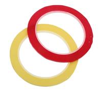 IMIKEYA 2 Rolls Violin Fingerboard Stickers Tape for Beginners, Pvc Material with Precise Positioning, Instrument Safe Red and Yellow 3mm Tapes for Violin and Cello Fingerboard