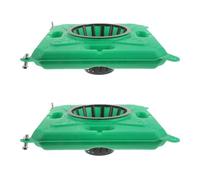 IMIKEYA 2 Sets Aquatic Plant Pot Floating Planter for Pond, Plastic Modular Units, Stable Floating Design for Aquatic and Wetland Plants in Community Ponds and Water Features