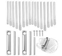 IMIKEYA 2 Sets Thumb Piano Keys 8-key Metal Kalimba Musical Instrument for Beginner Students, Lightweight and Bright Sound, for Relaxation and Outdoor Use