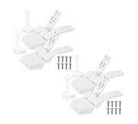 IMIKEYA 2 Sets Toilet Repair Mounting Hardware Toilet Seat Hinge Screws Plastic Replacement Parts Replacement White Abs