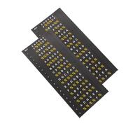 IMIKEYA 2 Sheets Guitar Fretboard Decals Guitar Stickers Adhesive Decorations Musical Instrument Stickers for Instrument