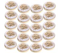 IMIKEYA 20 pcs Vintage Metal Jacket Buttons for Coat Uniforms Decorative Platinum Coat Buttons Multipurpose Sturdy Suit and Blazer Accessories
