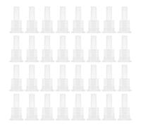 IMIKEYA 200Pcs Essential Oil Inner Plug with Aluminum Cap, 18-Thread Dropper Seal for 5-100Ml Essential Oil Bottles, Plastic Bottle Inner Plug Replacement for Leakproof Sealing